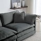 preview thumbnail 14 of 13, Modern Upholstery L Modular Shaped Sectional Sofa with Reversible Ottoman and Thick Cushions for Living Room, Free Combination