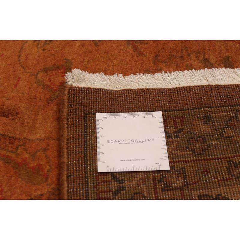ECARPETGALLERY Hand-knotted Vibrance Brown, Burnt Orange Wool Rug - 8'4 x 11'3