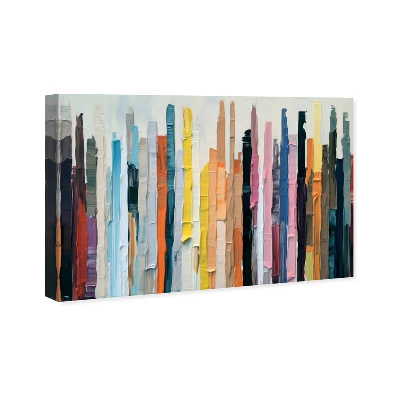 Wynwood Studio Canvas Abstract Tabladillo Blue and Modern & Contemporary Wall Art Canvas Print
