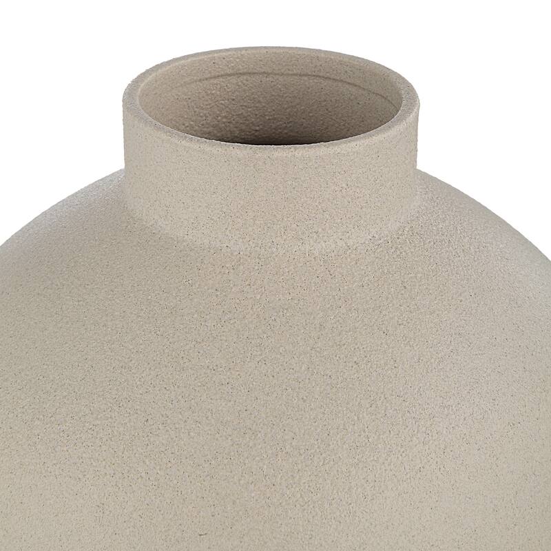 Renwil Lamoureux Indoor Ceramic Vase, Textured Matte Ivory
