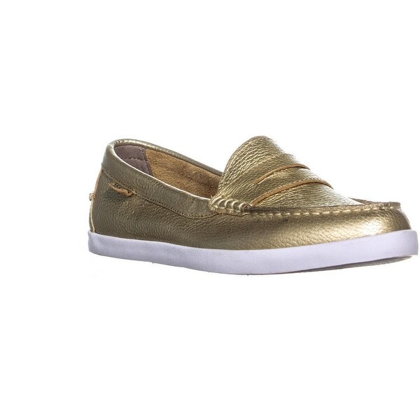 cole haan gold loafers