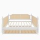 preview thumbnail 8 of 17, Traditional Style Rattan Daybed with Full Trundle for Limited Space, No Box Spring Needed, Full Size