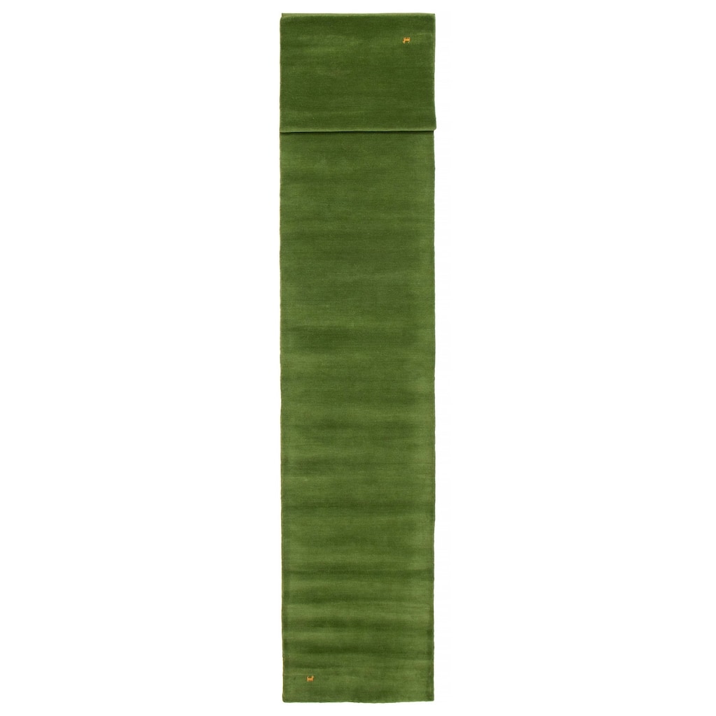 Kashkuli Gabbeh Green Rug 2'8" x 17'8" - 2'8 x 17'8