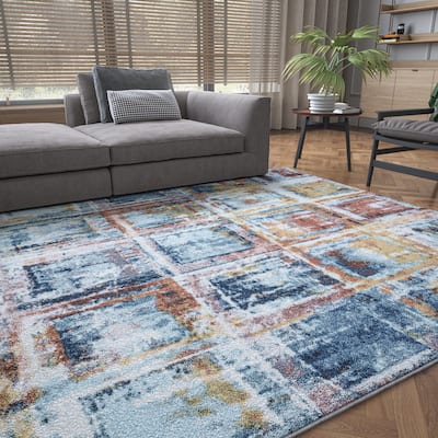 Rayna Bohemian & Eclectic Geometric Indoor Area Rug