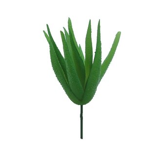 Set of 6 Pcs Aloe Vera Succulent Stem Greenery Pick Green 5in - 5