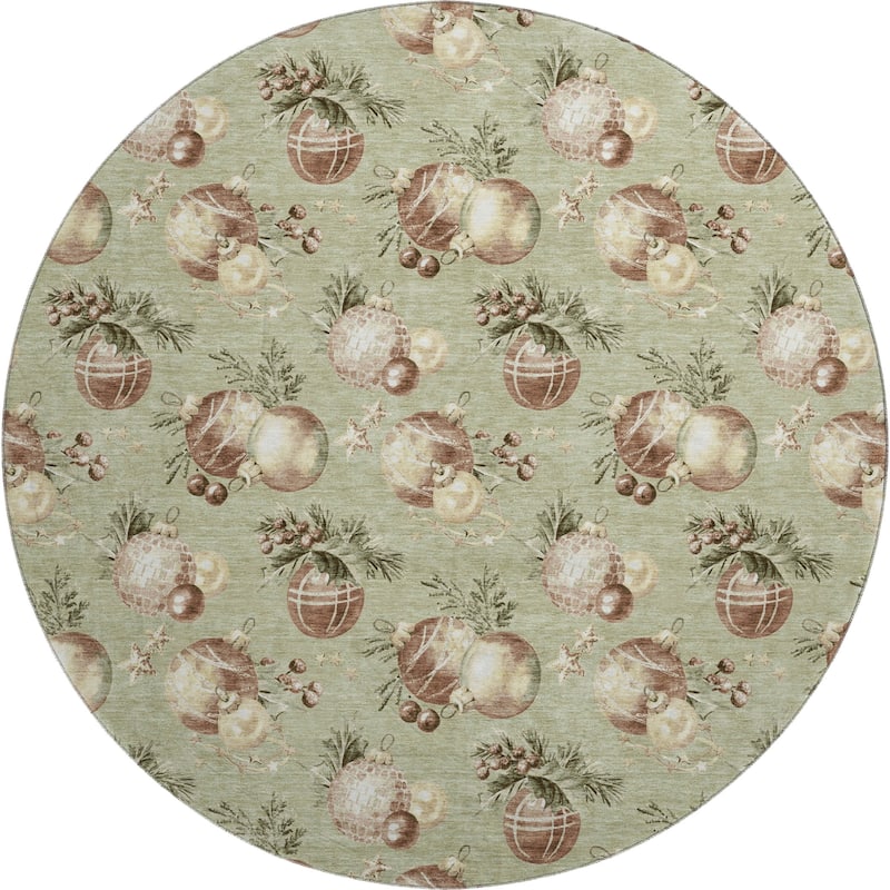 Premium Washable Super Soft Holiday Ornament Mayfield Rug