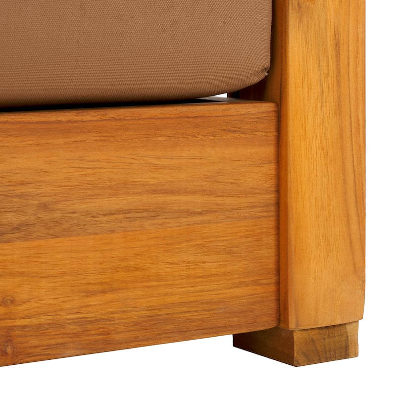 SAFAVIEH Couture Montford Brazilian Teak 2-Seat Bench - 53"W x 36"D x 27"H