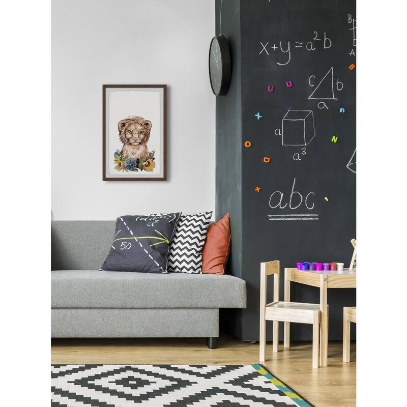 Sunflower Cub Framed Wall Art, Floral Delight - A Blooming Accent for Your Living Space