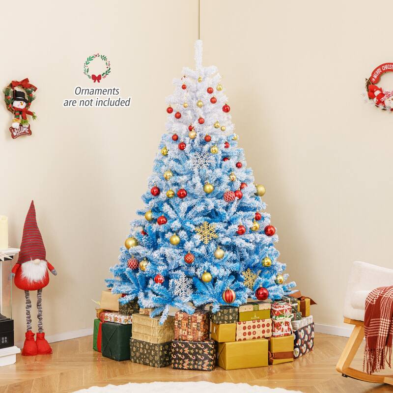 Costway 5/6/7/8 FT Artificial Christmas Tree with 456/820/1264/1774 - See Details