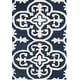 preview thumbnail 28 of 30, SAFAVIEH Handmade Chatham Ura Modern Moroccan Wool Rug 2' x 3' - Dark Blue/Ivory