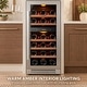 preview thumbnail 15 of 22, Ca'Lefort 15 inch 28 Bottle Built-in Dual Zone Wine Cooler Refrigerator