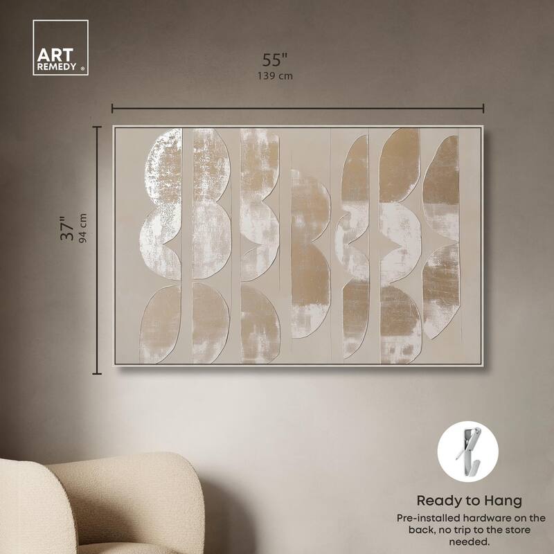 Columnar Shapes II Canvas by Art Remedy