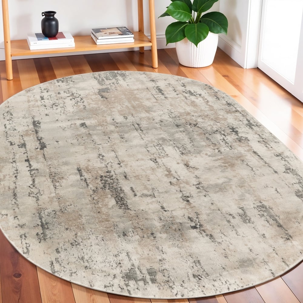 Mepi Power Loomed Abstract Modern Durable Area Rug By HomeRoots
