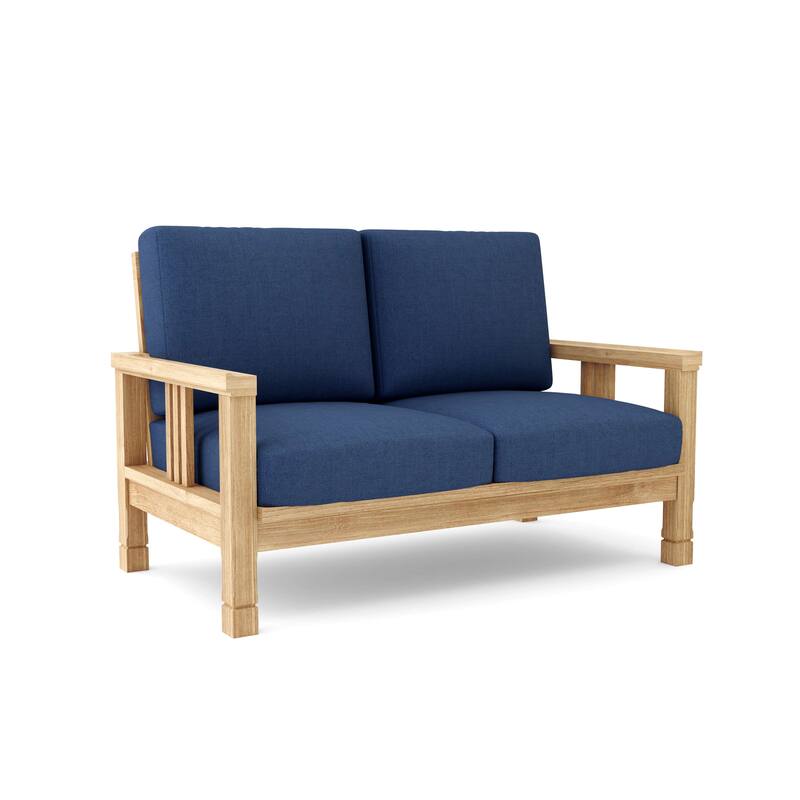SouthBay Deep Seating Love Seat - Canvas Navy