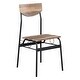 preview thumbnail 8 of 9, 1 Dining Table and 4 Chairs Set, Rectangular Board and Iron Frame