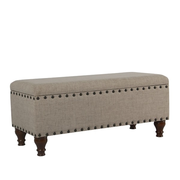 slide 2 of 11, Copper Grove Raush Tufted Linen Storage Bench Tan