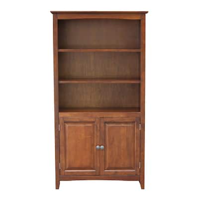 Solid Wood 60" Shaker Bookcase