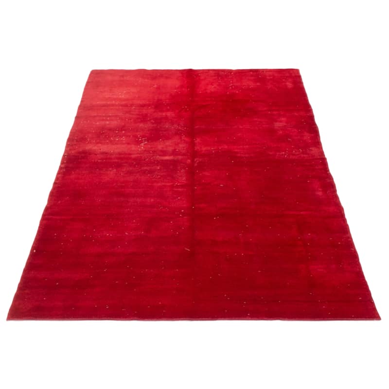 ECARPETGALLERY Hand-knotted Color Transition Red Wool Rug - 5'5 x 8'10