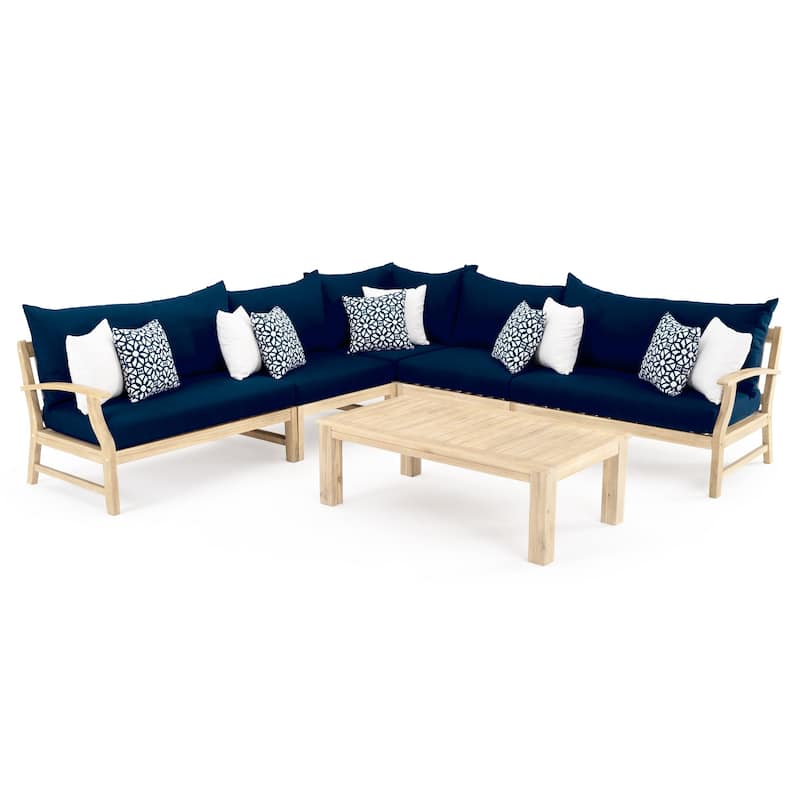 Kooper 6 Piece Sunbrella Outdoor Patio Sectional with Table