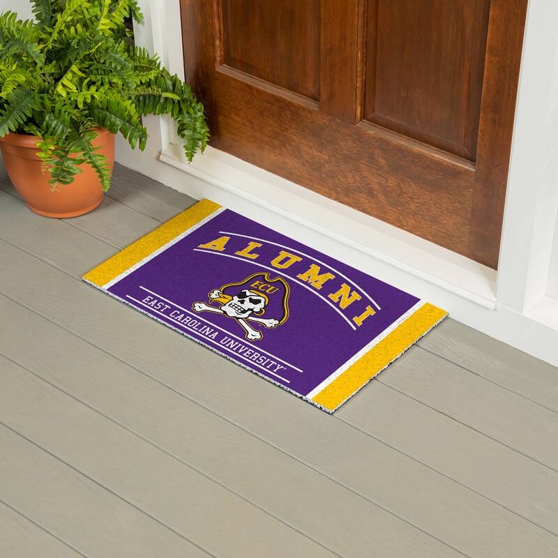 28 in. x 16 in. East Carolina University Alumni Full Color PVC Door Mat
