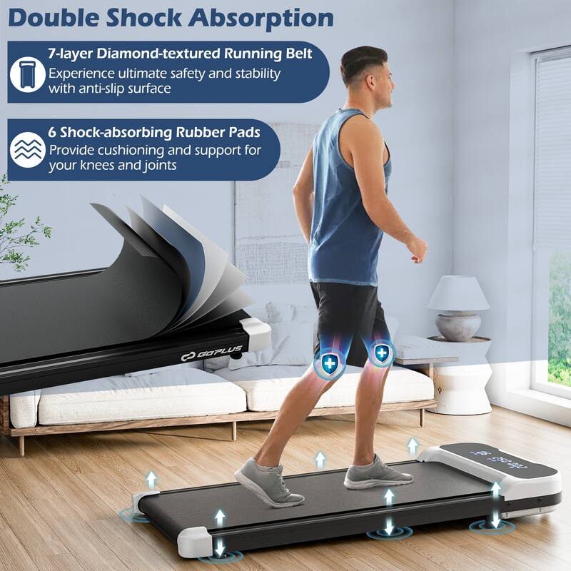 Goplus 2.5HP Under Desk Treadmill for Home and Office Remote Control - See Details