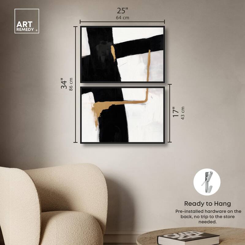 Urban Grid III Canvas Set of 2 by Art Remedy