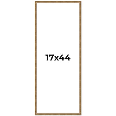 17x44 Frame Gold Solid Wood Picture Frame - Complete Modern Photo