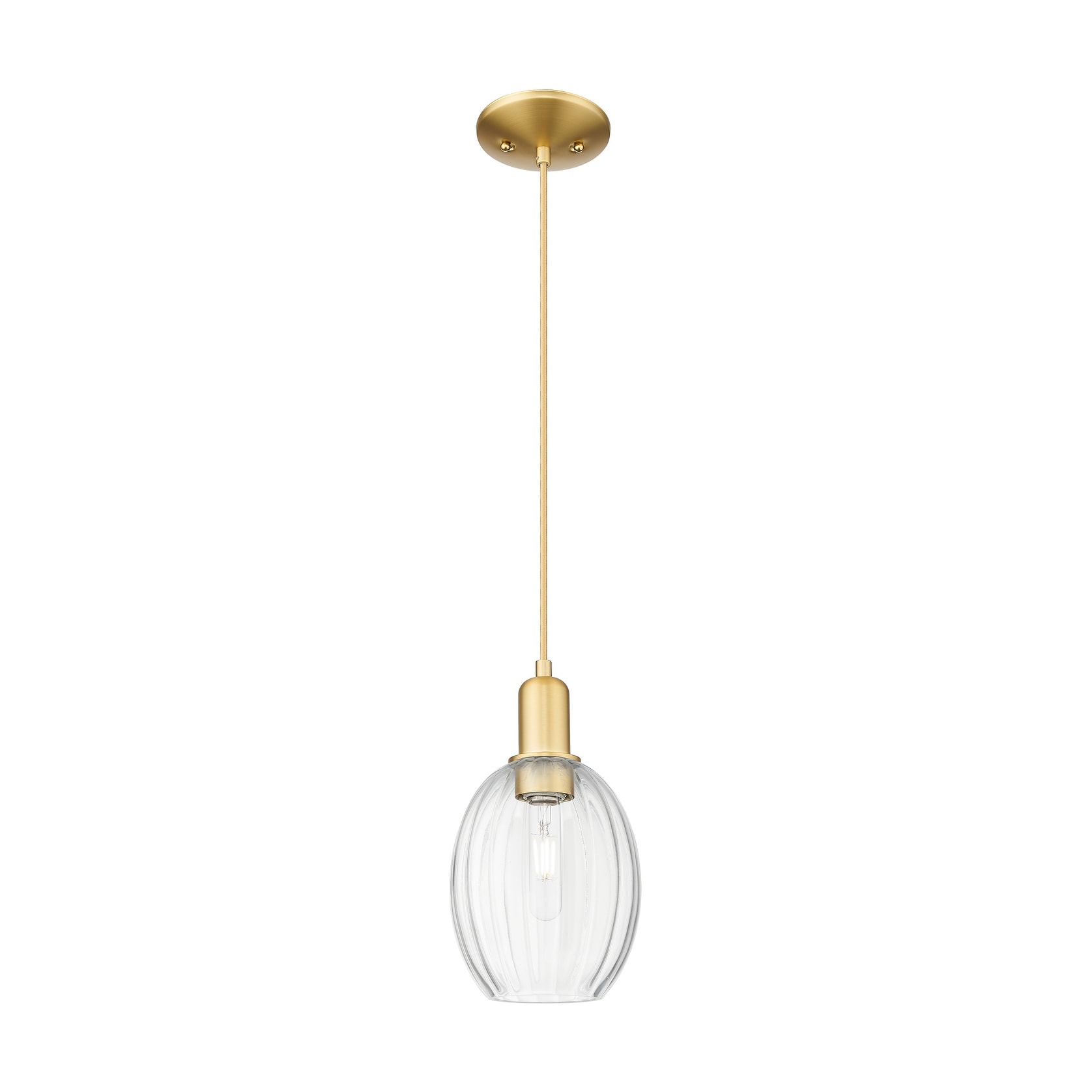 Innovations Lighting Downtown Urban - Preston - 1 Light 6" Bell Shade Cord Hung Mini Pendant