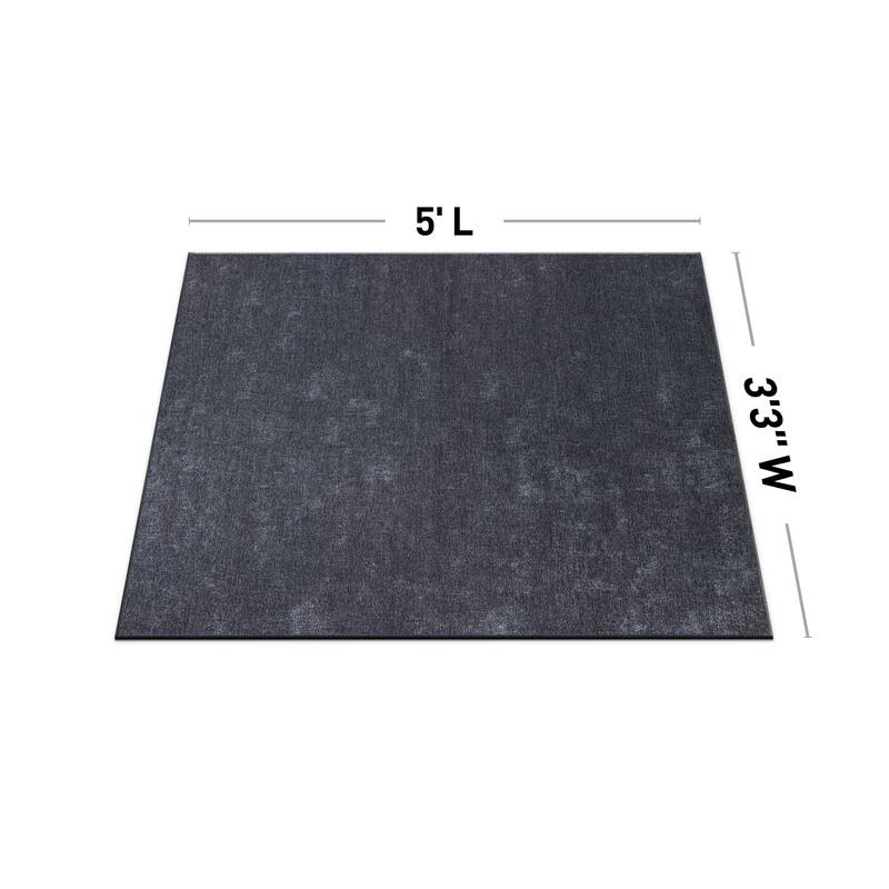 Contemporary Solid Machine Washable Area Rug