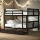 preview thumbnail 14 of 32, Full over Full Bunk Bed with 2 Drawers and Ladder for Bedroom