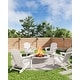 preview thumbnail 38 of 38, Folding Adirondack Chair, Outdoor Wooden Lounge Chair, Modern Lounger Adirondack Chair Ergonomic Extended Backrest