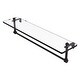 preview thumbnail 43 of 55, Allied Brass 16 Inch Glass Vanity Shelf with Integrated Towel Bar 22 - Oil Rubbed Bronze