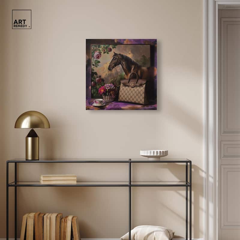 Fanciful Horse Portrait Canvas by Art Remedy, Gallery Wrapped