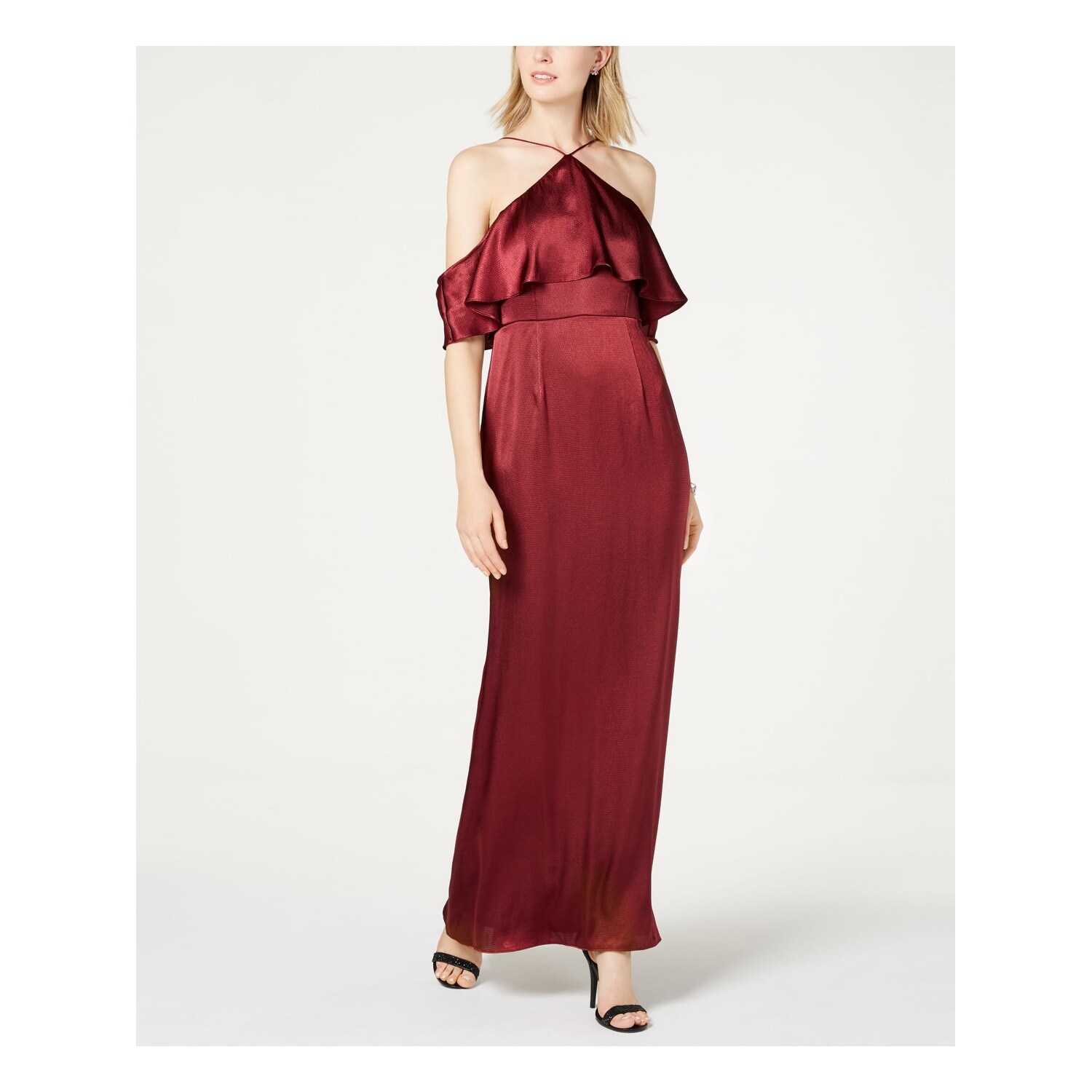 adrianna papell maroon dress