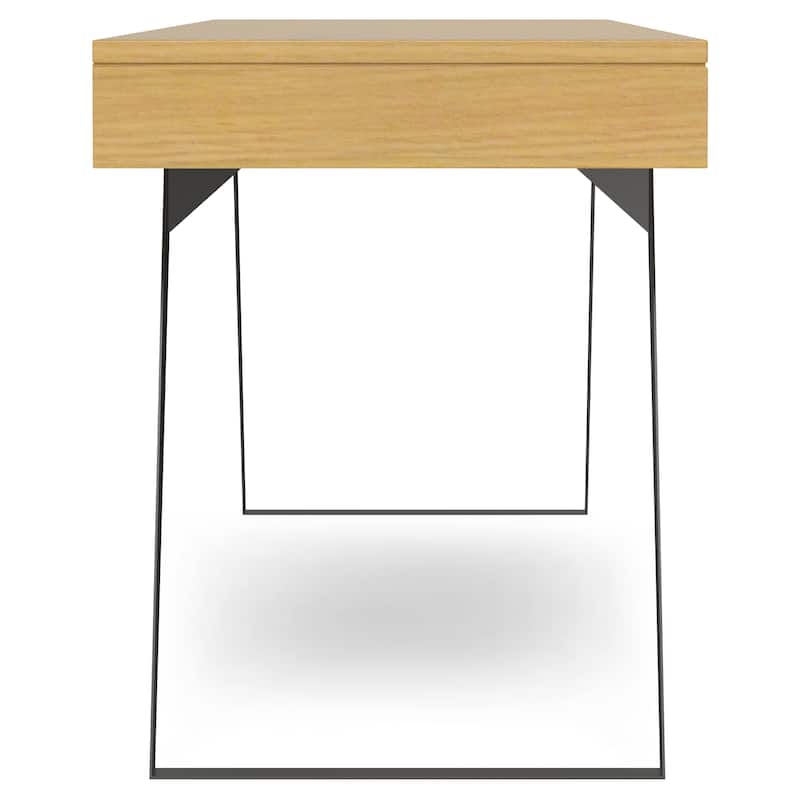 WYNDENHALL Mitchell SOLID WOOD Modern Industrial 72 inch Wide Large Desk