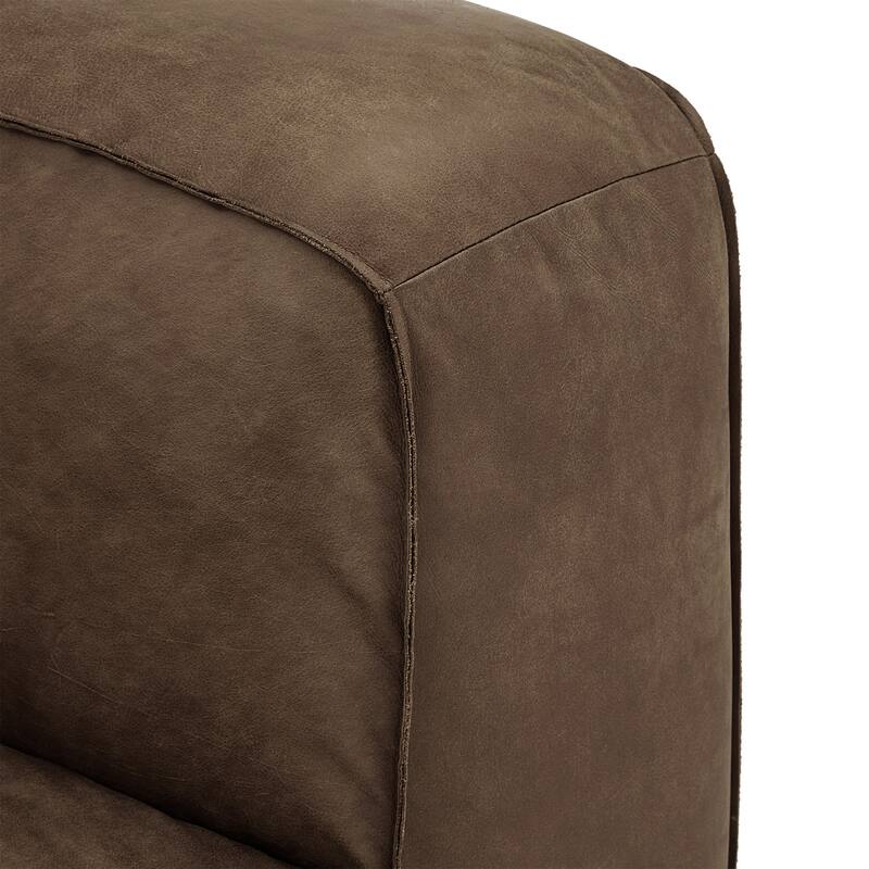 Divya Outback Leather Accent Chair by iNSPIRE Q Modern