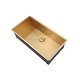 preview thumbnail 2 of 4, Kingsman 36 Inch Satin Gold Matte Stainless Steel Undermount 16-Gauge Kitchen Sink Single Bowl