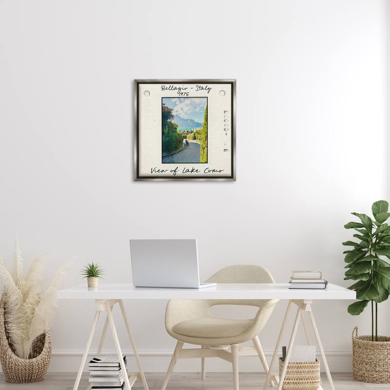 Stupell Italy Travel Vintage Photo Framed Floater Canvas Wall Art Design By Val Rhodes