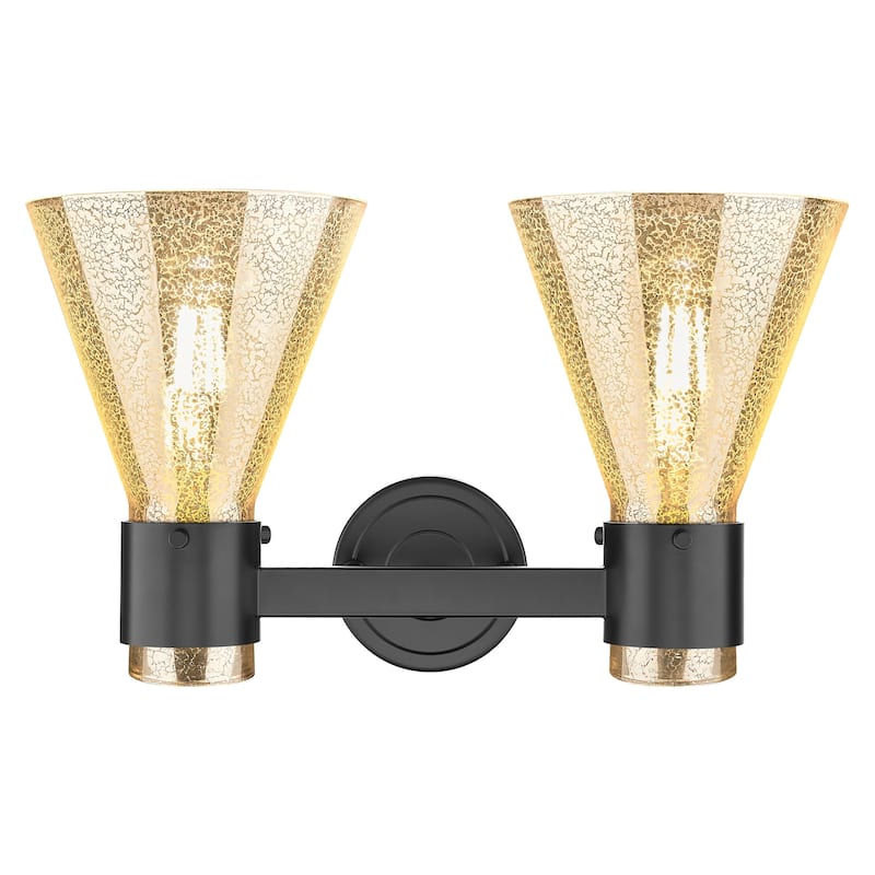 Innovations Lighting 464-2W-G464C-7ME Lawton Cone 2 Light 16" Wide