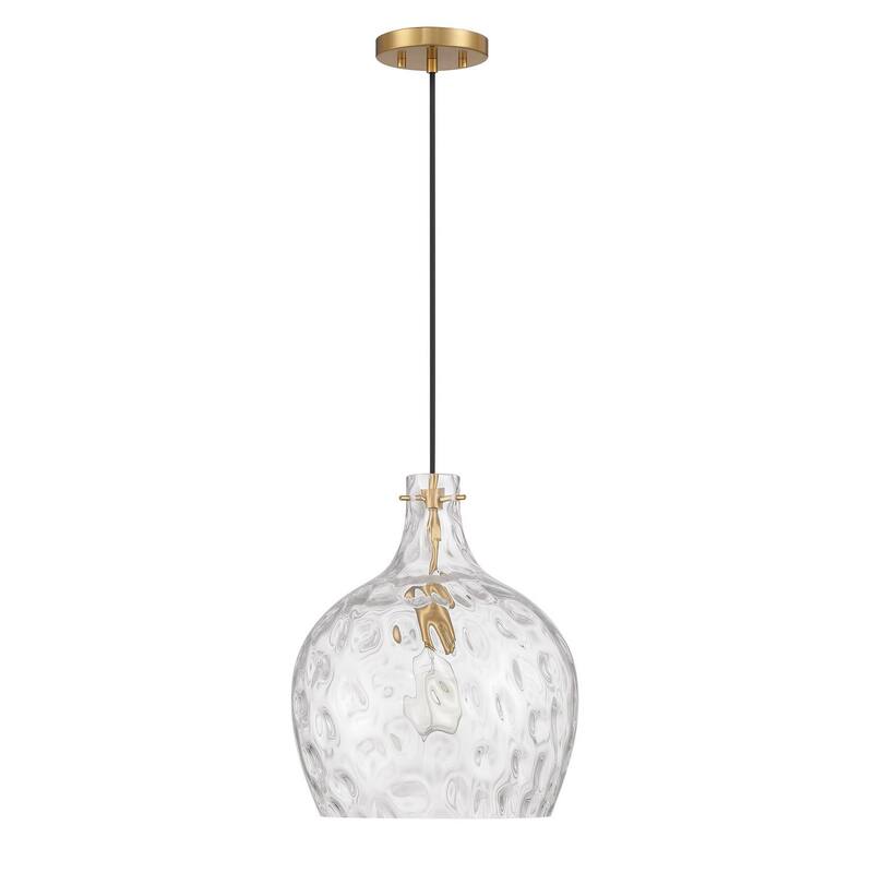 1-Light Pendant By Trade Winds - Natural Brass