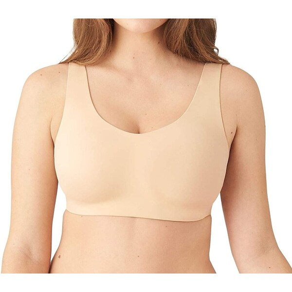 Wacoal Womens Bra Beige Size Medium M Seamless Padded Wire Free Bralette. Opens flyout.