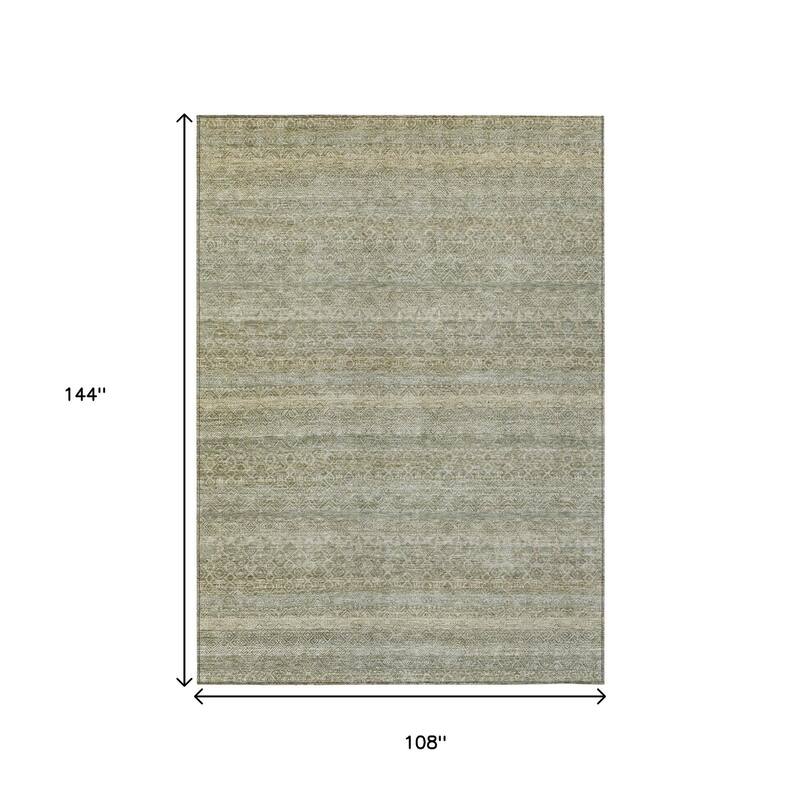 HomeRoots Striped Transitional Rectangle Outdoor Rug