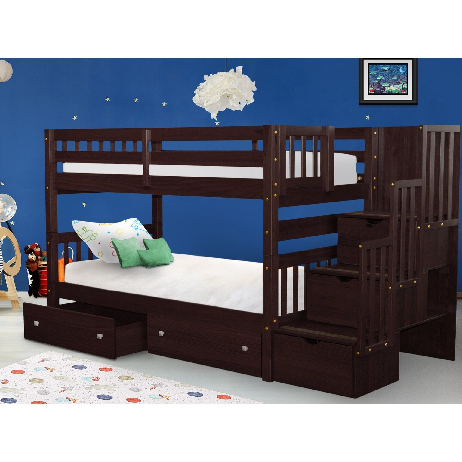 allentown twin over twin bunk bed