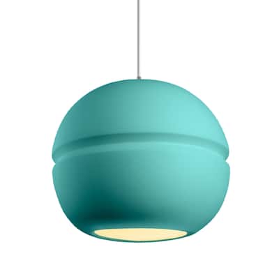 Carson Carrington Sallebyn Brushed Nickel Reflecting Pool Shade Pendant - Brushed Nickel, Reflecting Pool, White