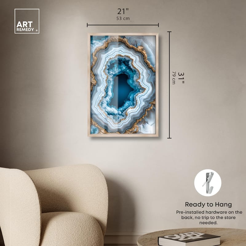 Gilded Geode Eye II Shadowbox by Art Remedy