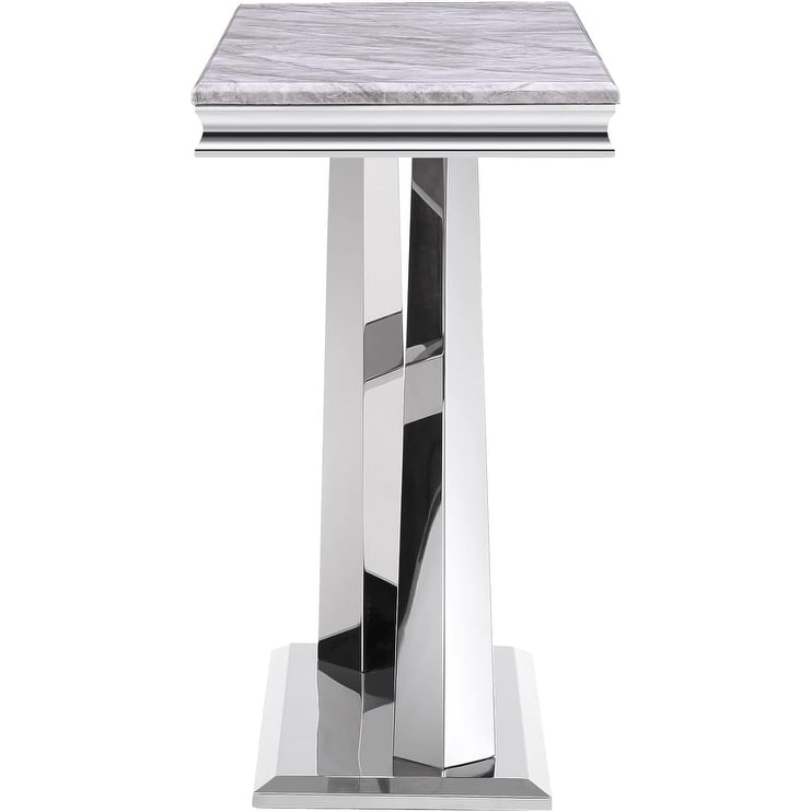 Sofa Entryway Table with X Base and High Gloss Top - On Sale