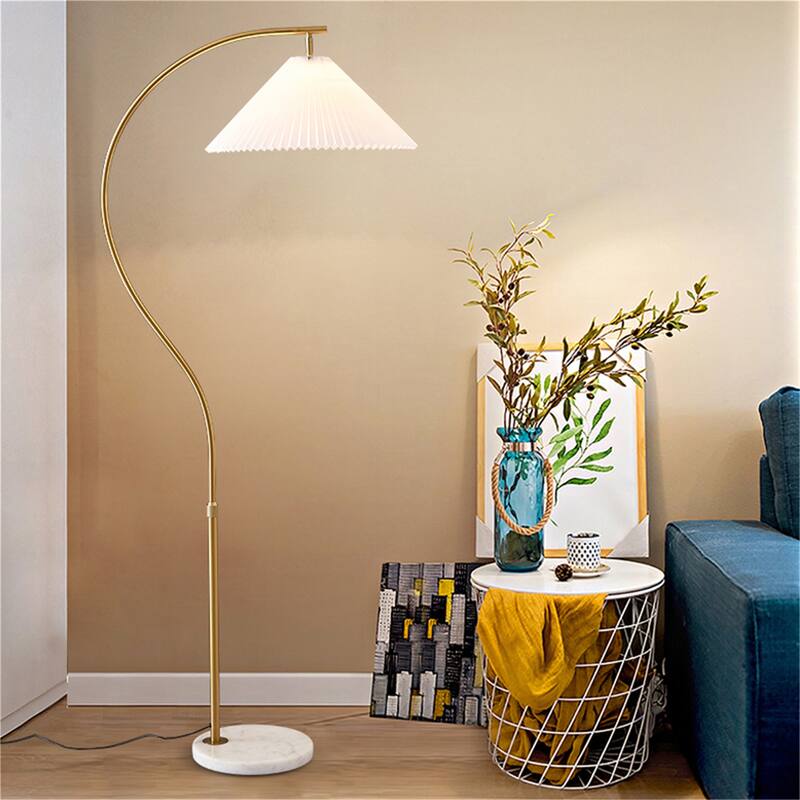63" Modern Arched Floor Lamp for Bedrooms and Living Rooms