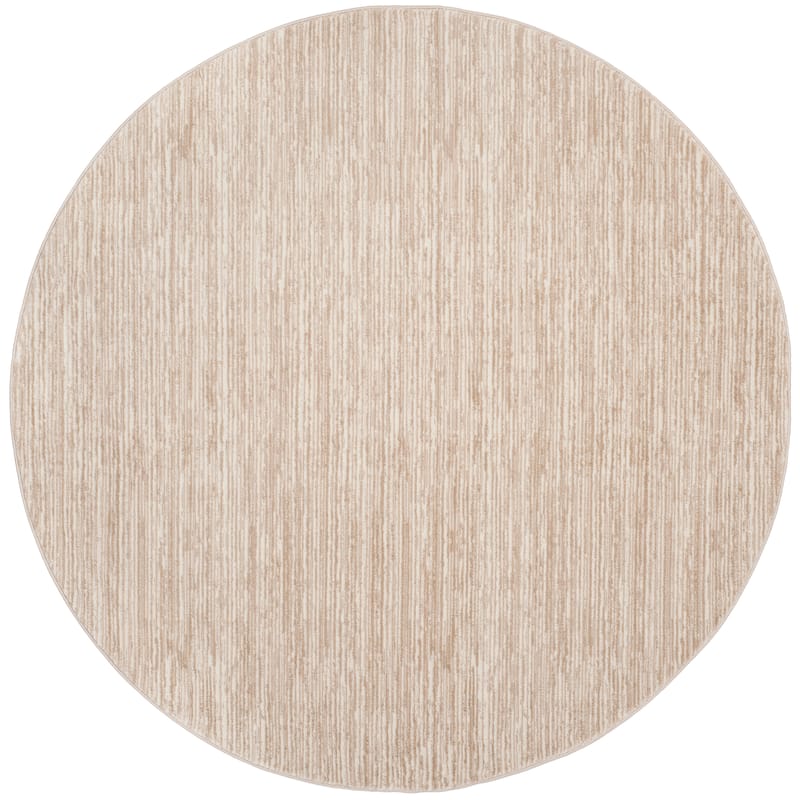 SAFAVIEH Vision Sunanda Modern Ombre Tonal Rug - 5' Round - Creme