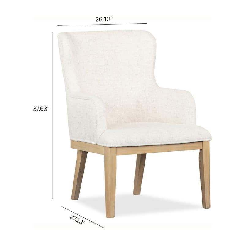 Magnussen Home Somerset Butternut Upholstered Arm Chair Two Pack - 26.13''W x 27.13''D x 37.63''H