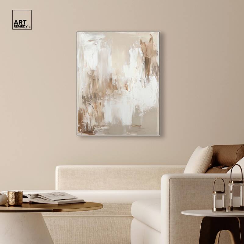 Latte Layers I Canvas by Art Remedy
